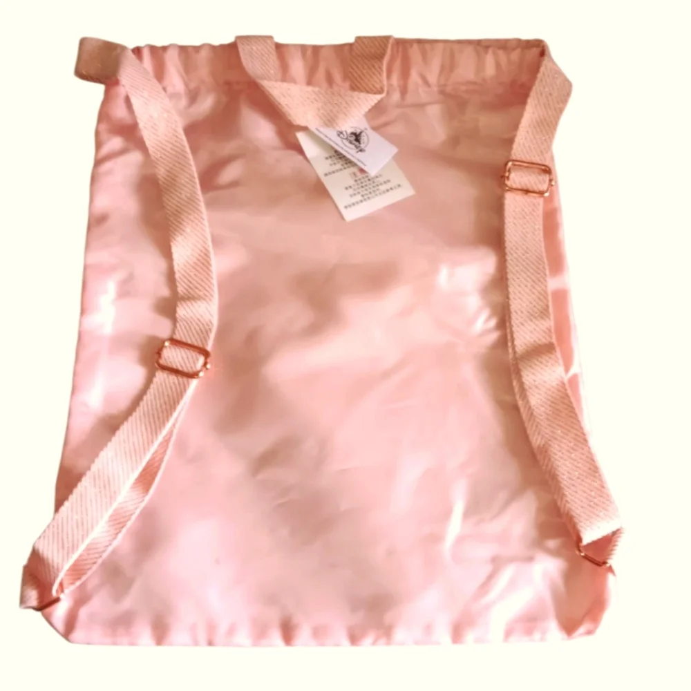 - NEW Bibbidi Bobbidi Boutique Disney  Drawstring Backpack with Gold Accen…